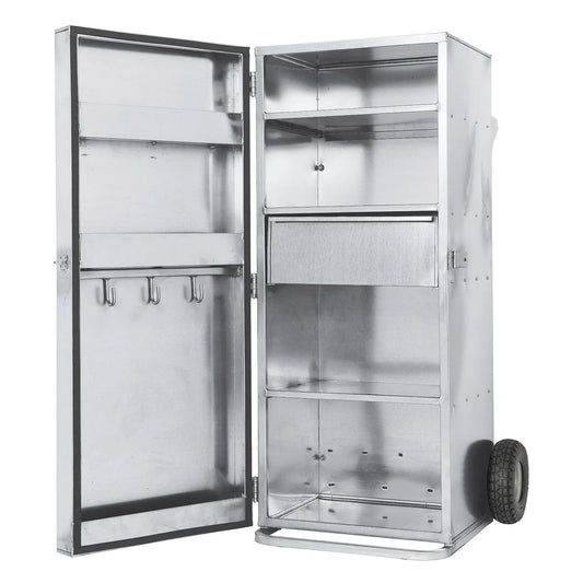 Single Door Galvanized Showbox 5'