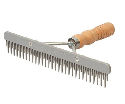 Plastic Blade Comb with Wood Handles- Assorted Colors