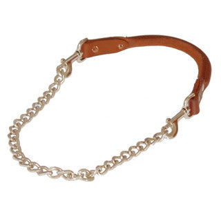 Sullivan Leather Handle Goat Collar w/ Chain