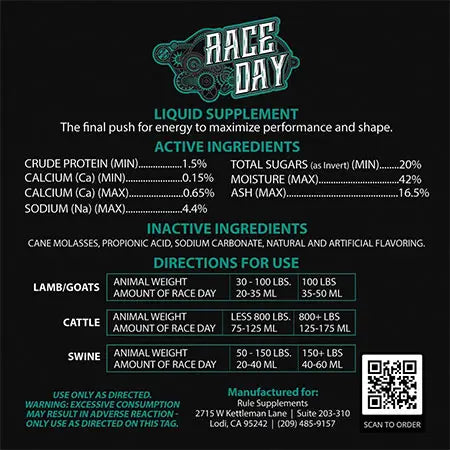 Race Day by Rule Supplements