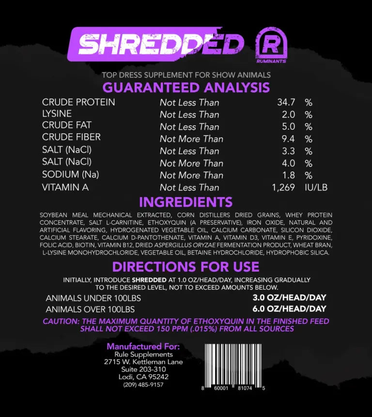 Shredded by Rule Supplements