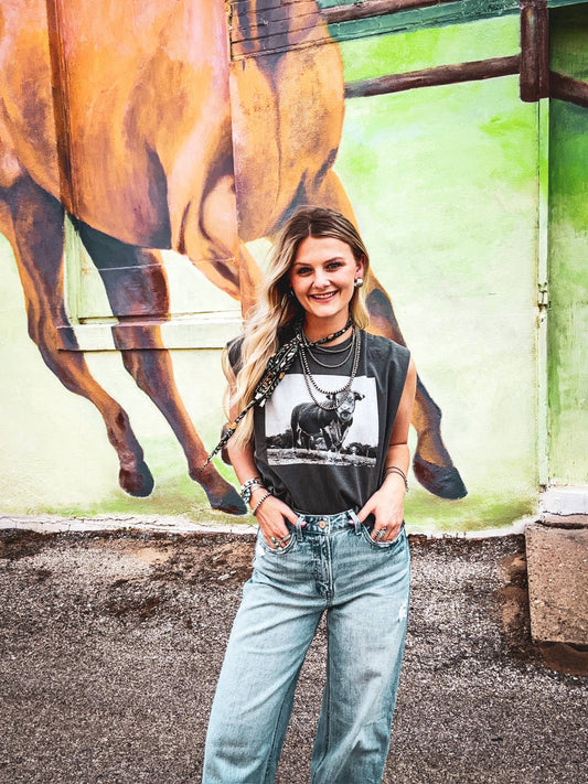 The Hereford Bull Black and White