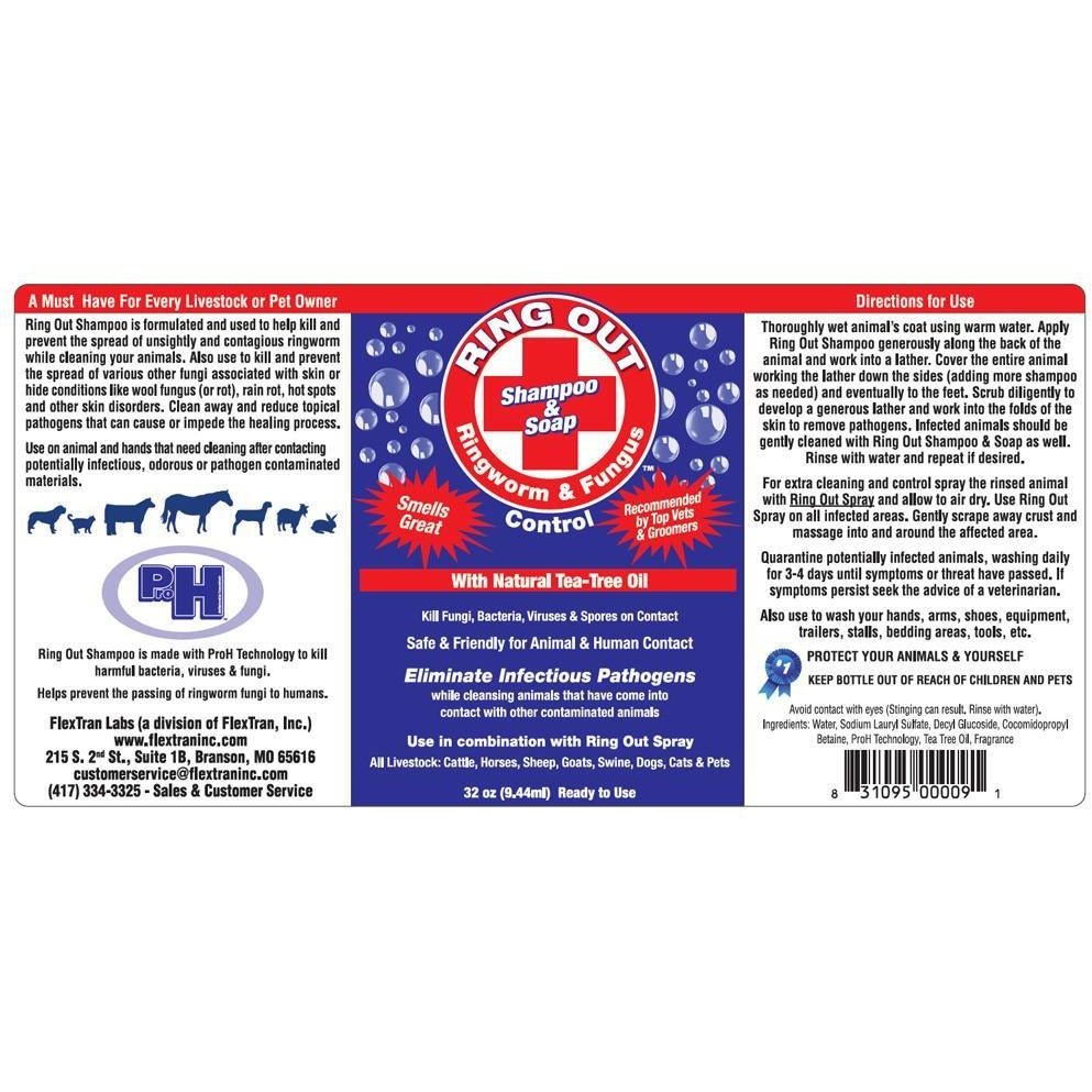 Ring Out Shampoo-Flextran-Ludlow Livestock Supply